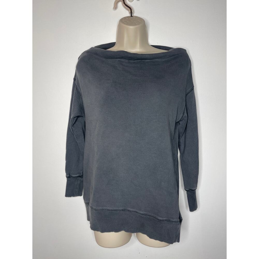 PILCRO by ANTHROPOLOGIE Sweatshirt Gray Oversized Size XS